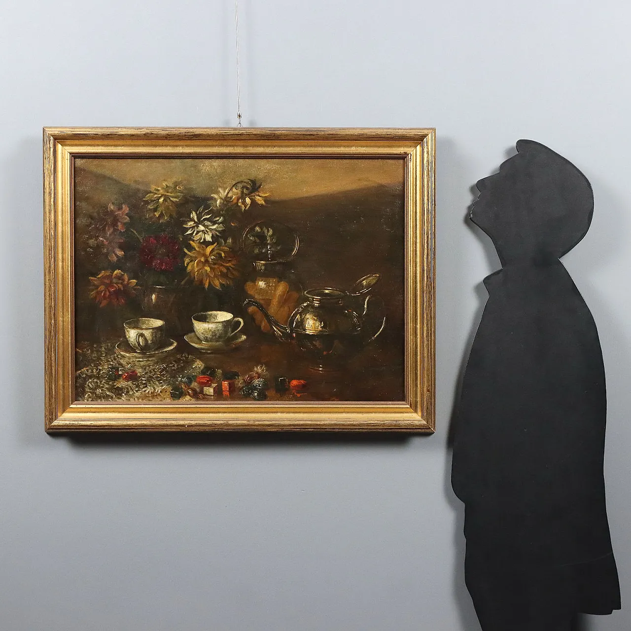 Oil on canvas with gilded frame, 19th century 2