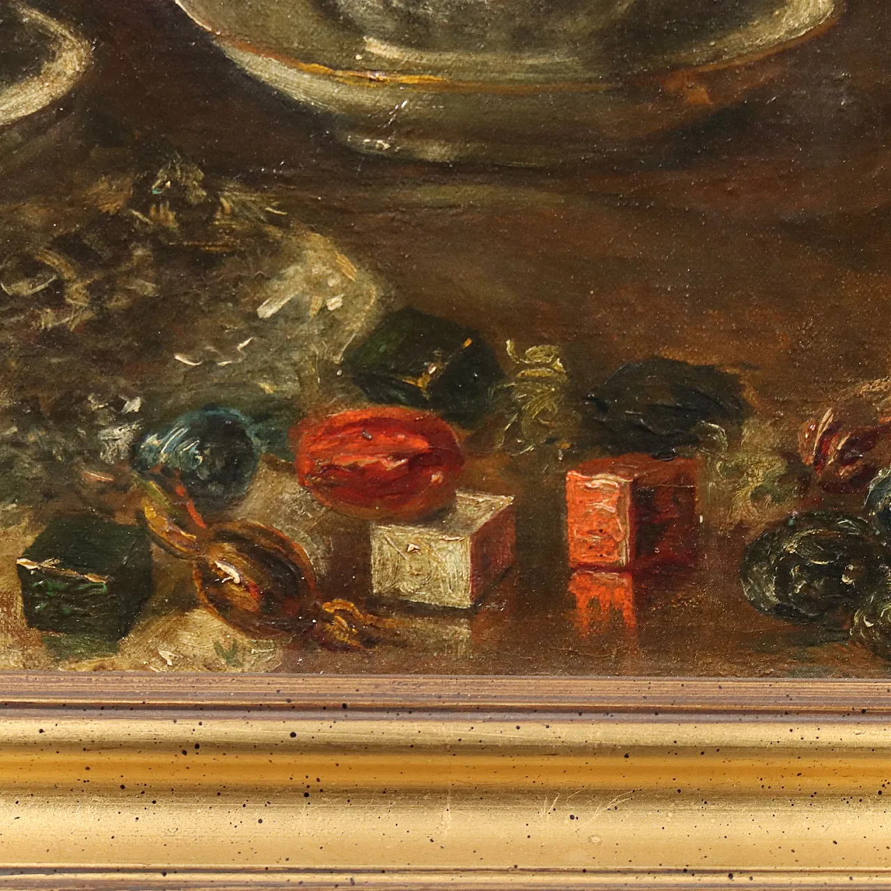 Oil on canvas with gilded frame, 19th century 6