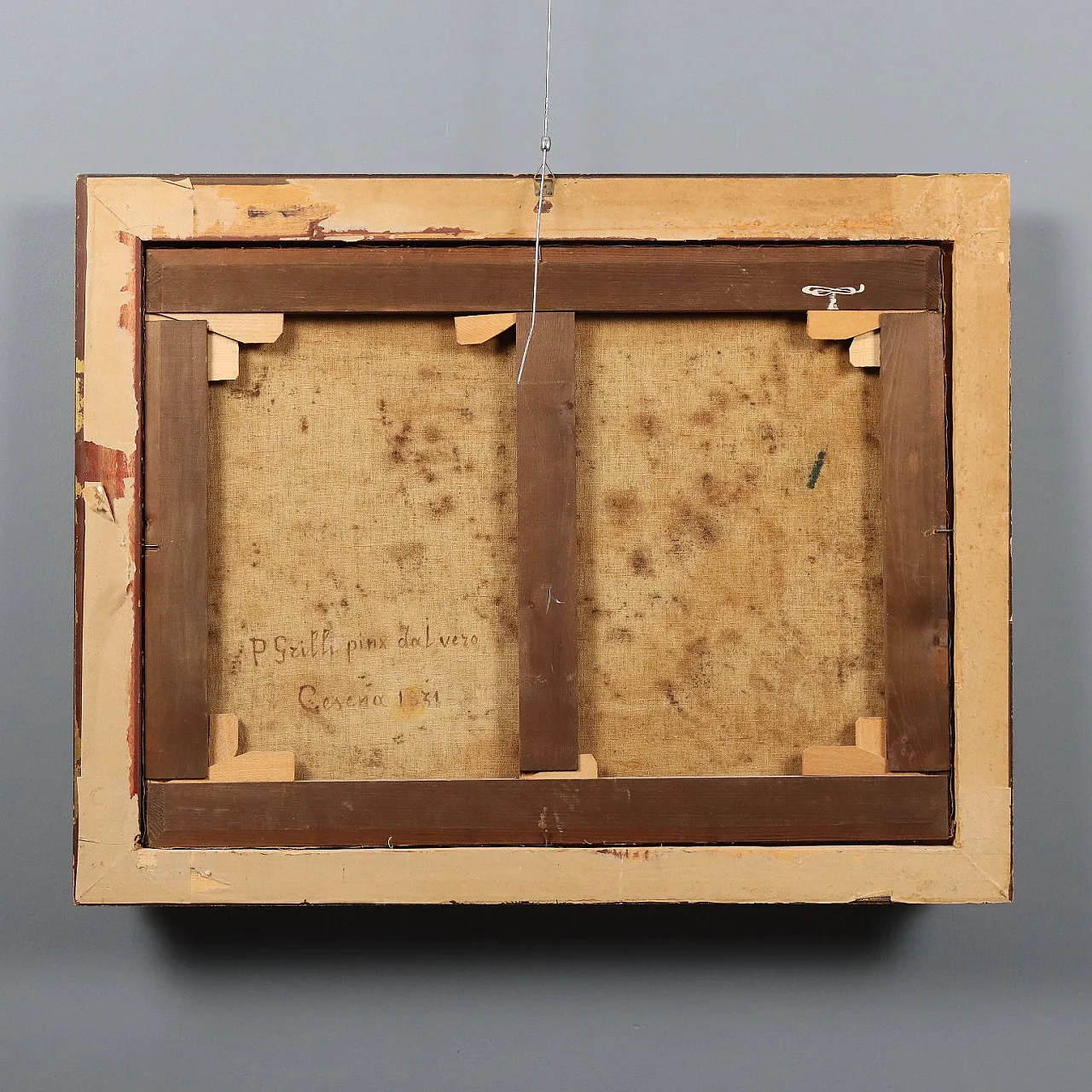 Oil on canvas with gilded frame, 19th century 10