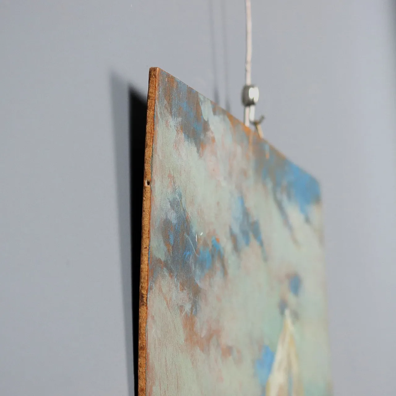 Landscape, oil painting on panel, 20th century 8