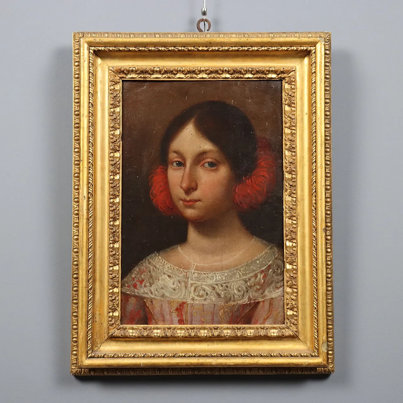 Portrait of a Young Girl, oil on panel, 17th century 1