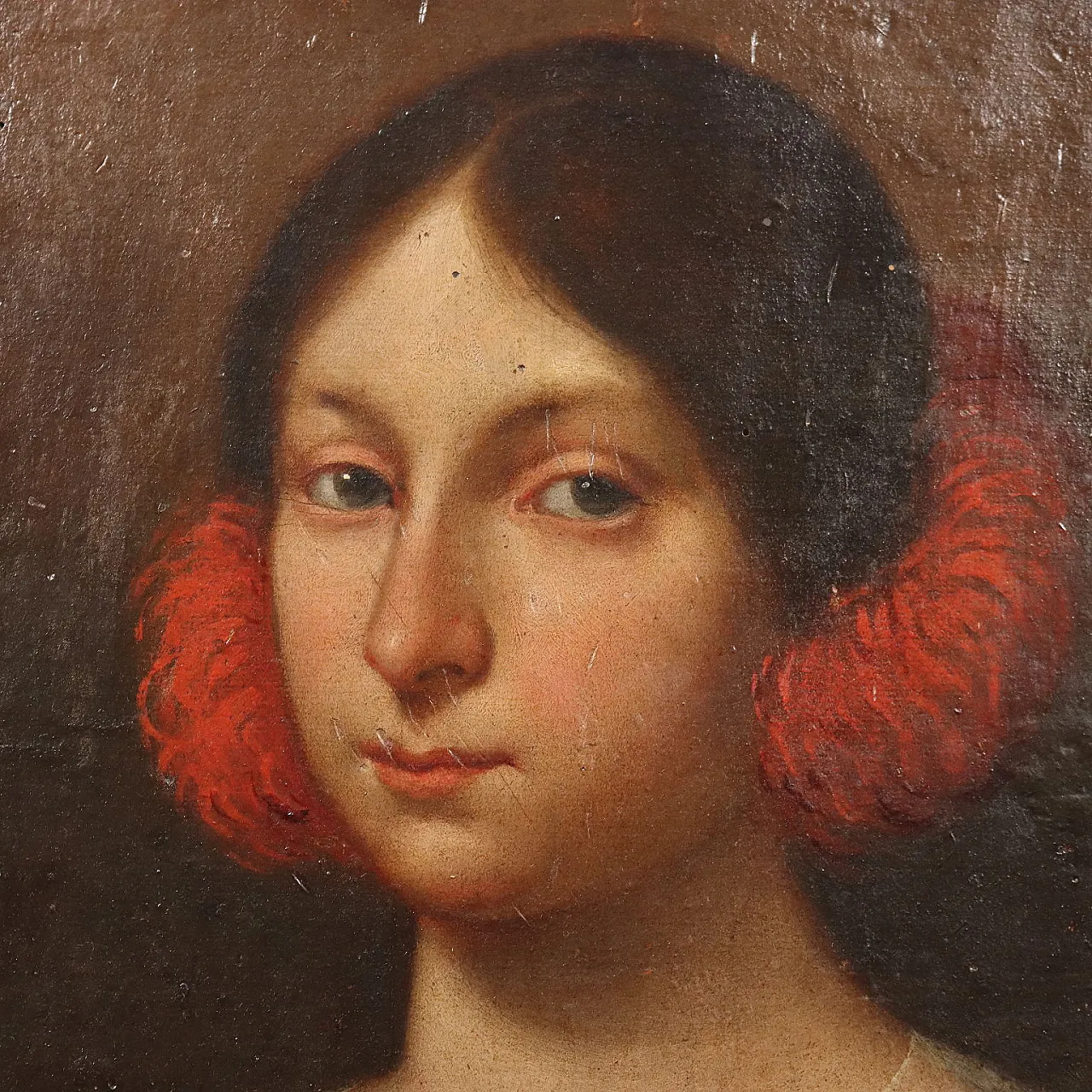Portrait of a Young Girl, oil on panel, 17th century 3