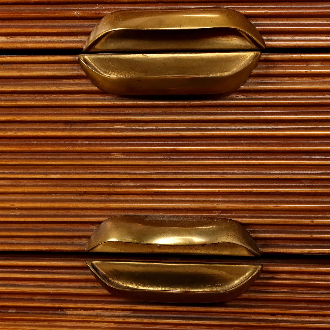 Wooden living room with display case, 1960s 6