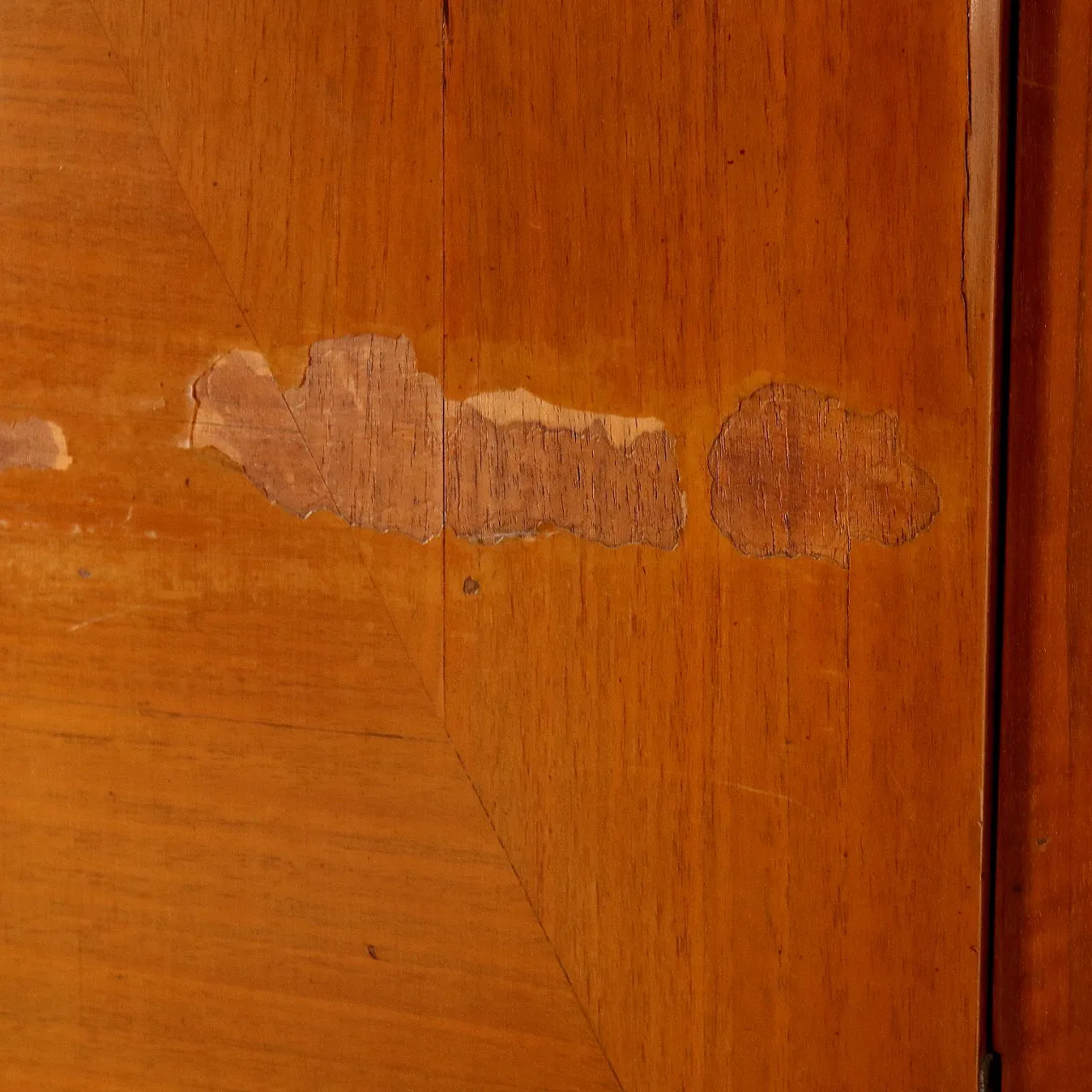 Wooden living room with display case, 1960s 9