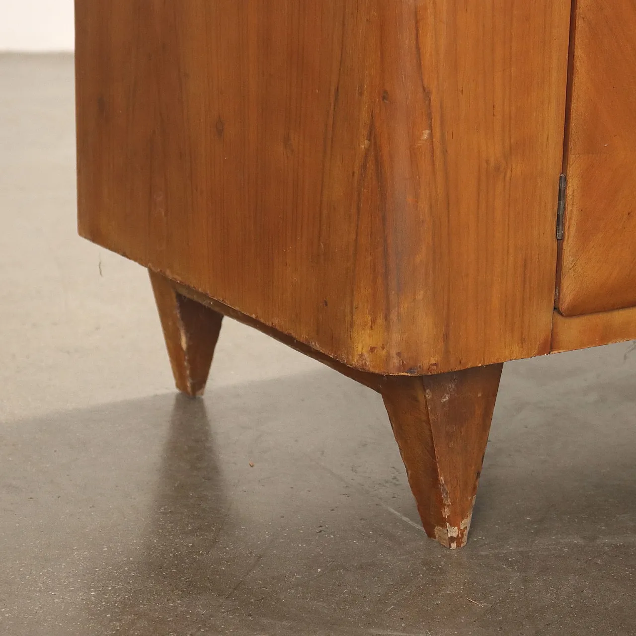 Wooden living room with display case, 1960s 10