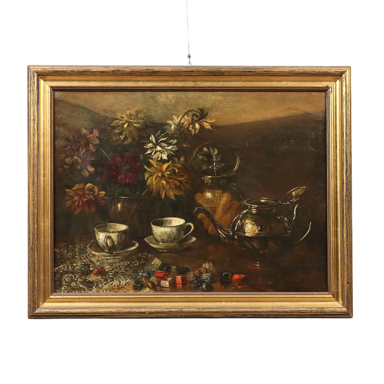 Oil on canvas with gilded frame, 19th century 11