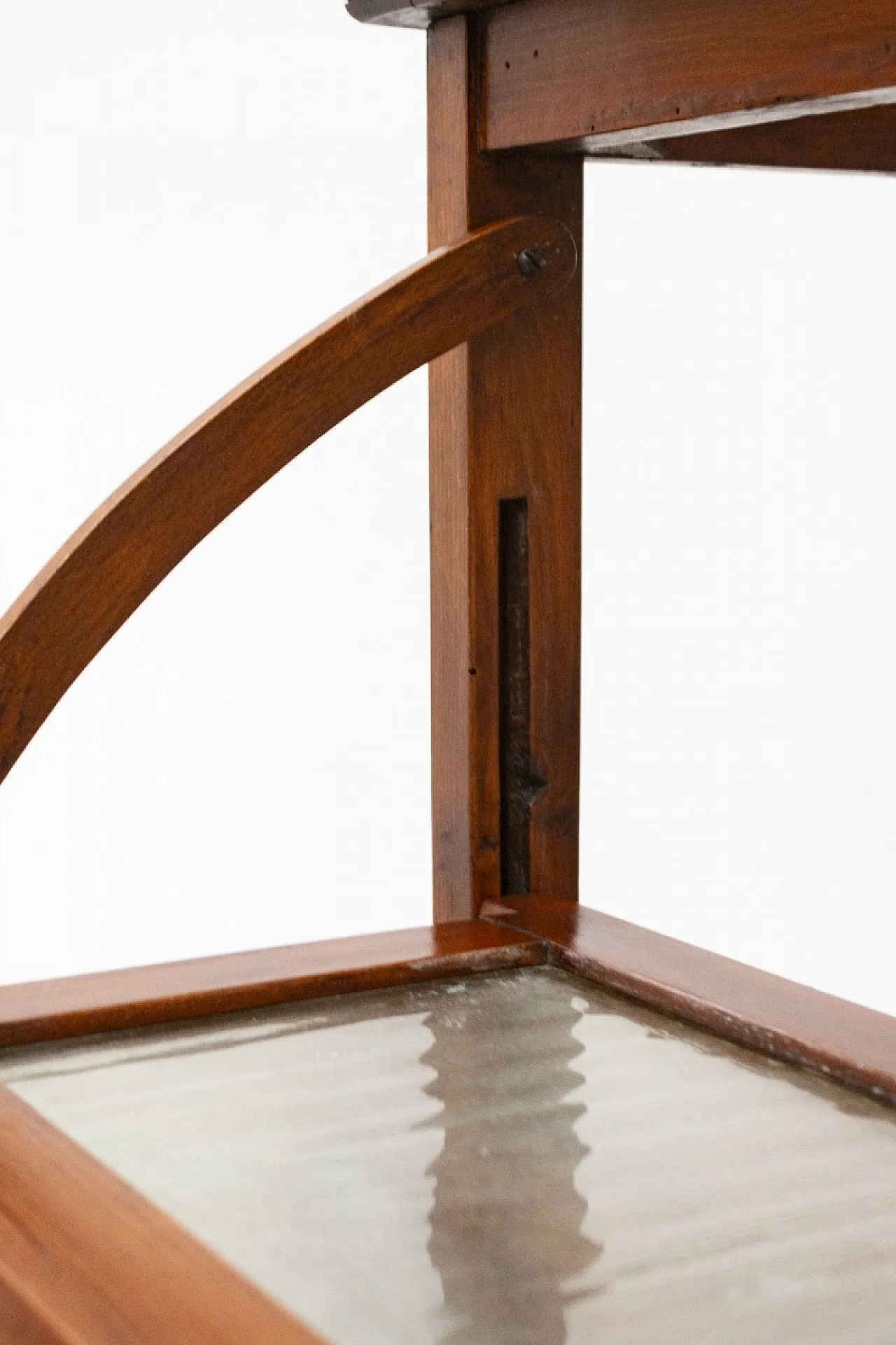 Carrello portavivande in legno di faggio massello, anni '50 7