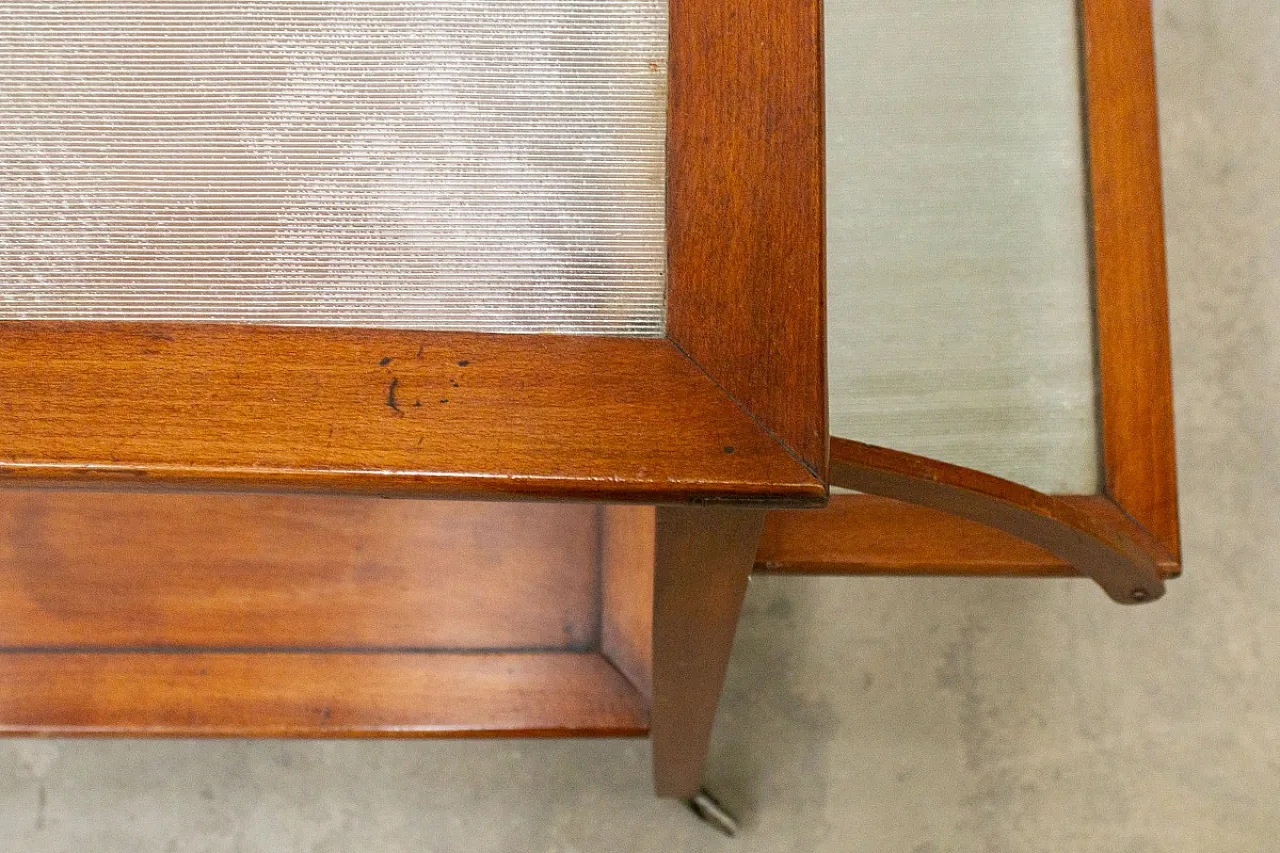 Carrello portavivande in legno di faggio massello, anni '50 9