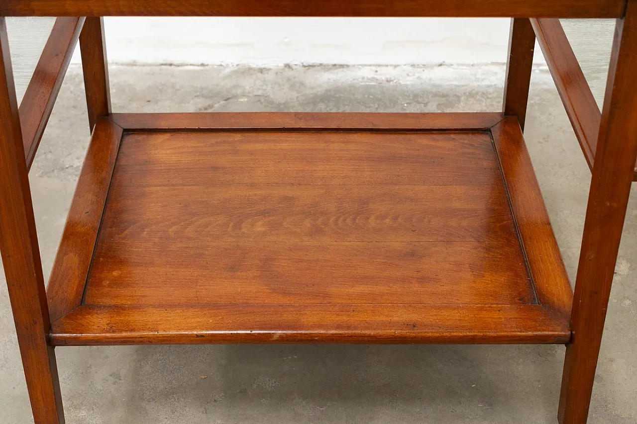 Carrello portavivande in legno di faggio massello, anni '50 10