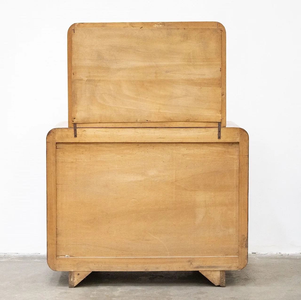 Comò Art Déco in radica di betulla, anni '40 12