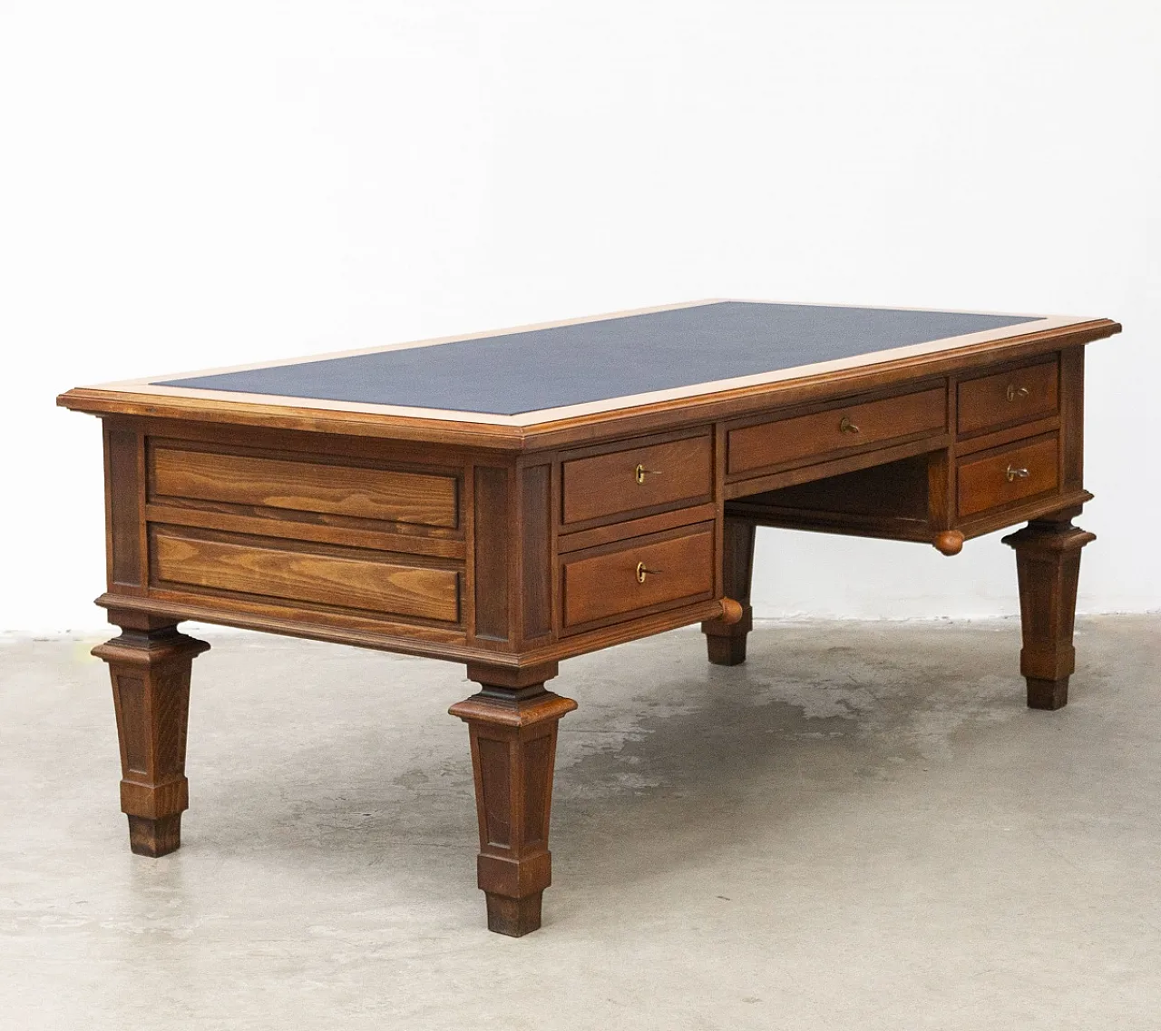 Scrivania ministeriale in legno di faggio massello, fine '900 3