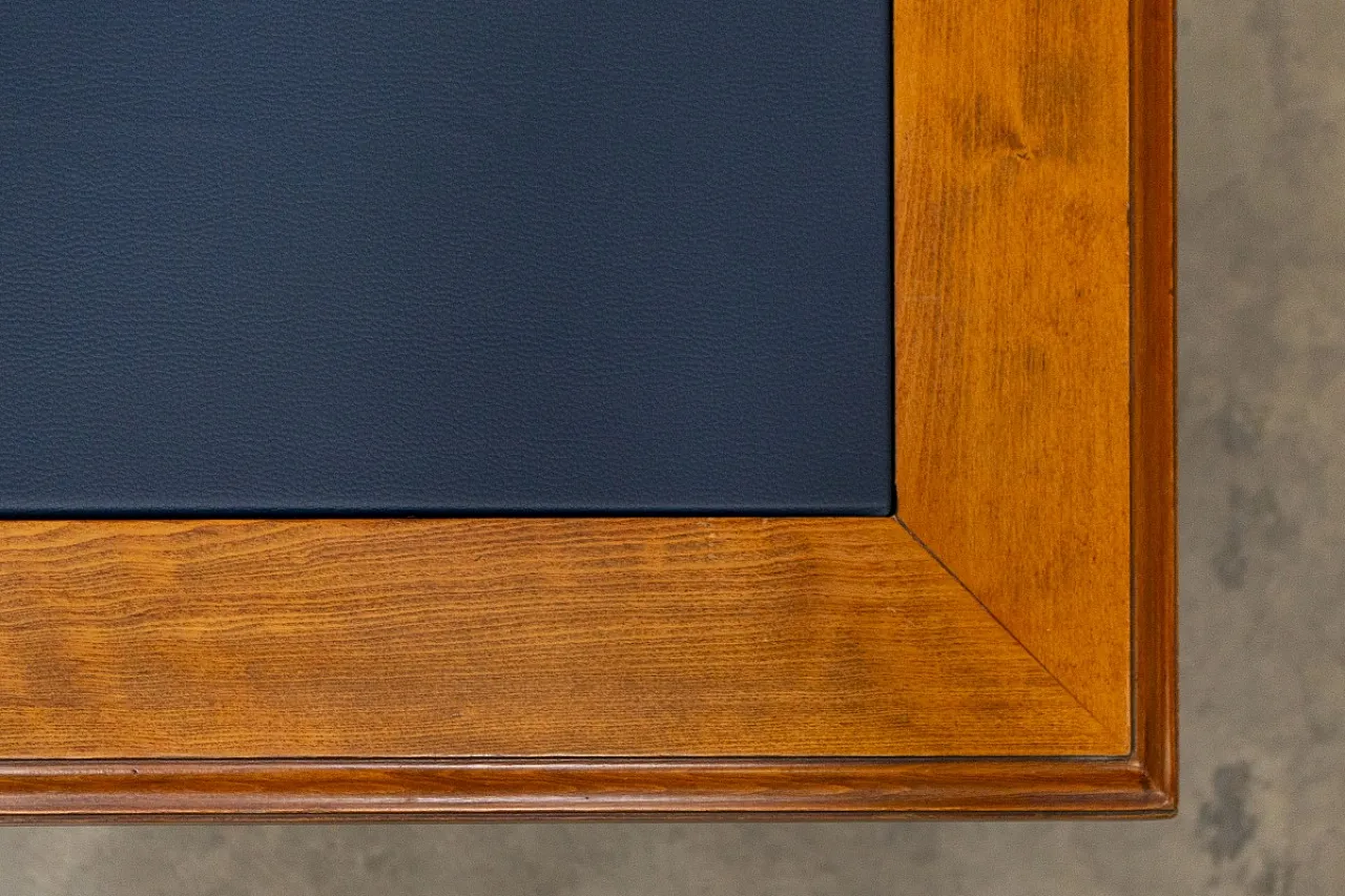 Scrivania ministeriale in legno di faggio massello, fine '900 7