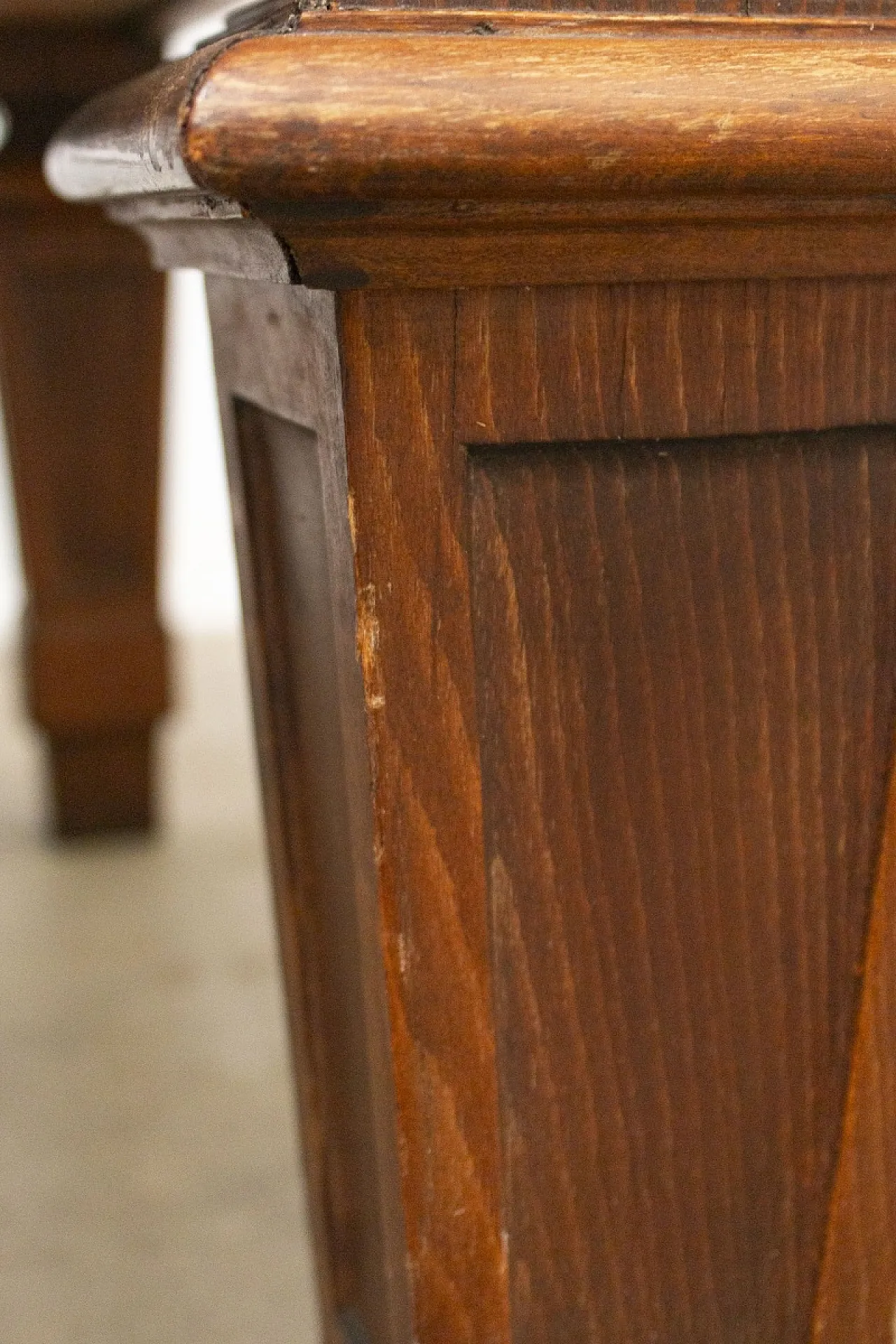 Scrivania ministeriale in legno di faggio massello, fine '900 12