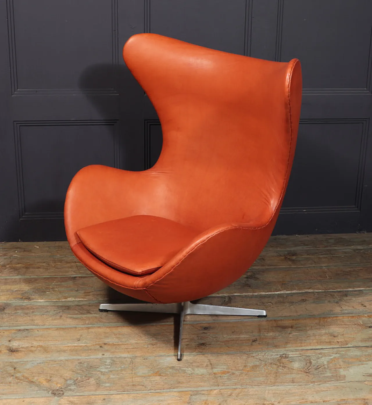 Sedia Egg in pelle di Fritz Hansen 5