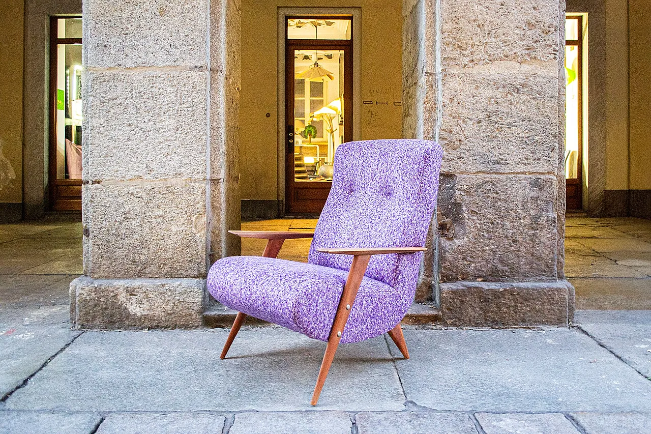 Lounge chair by Guglielmo Veronesi, 1950s 1