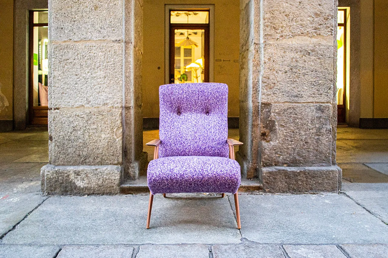 Lounge chair by Guglielmo Veronesi, 1950s 2