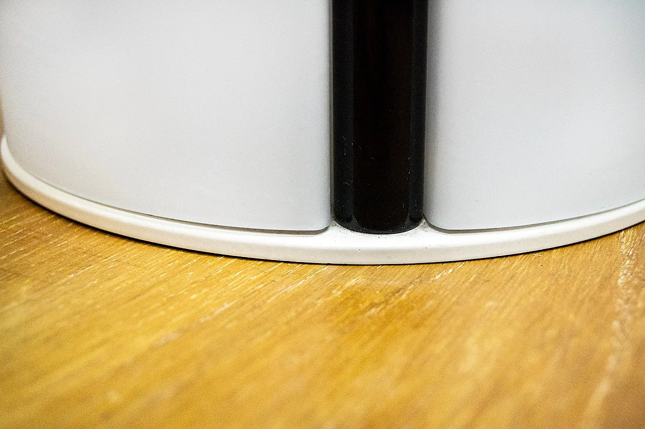 Tender glass and metal lamp by Lanciani Romolo for Tronconi, 1980s 4