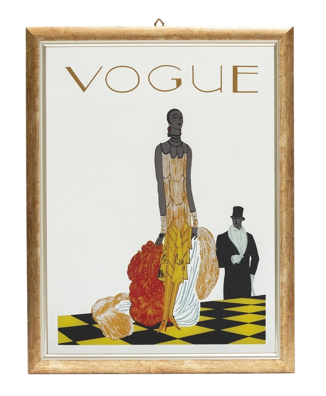 Coppia in Abiti Eleganti, specchio Vogue, primo '900 9