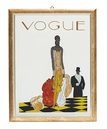 Coppia in Abiti Eleganti, specchio Vogue, primo '900