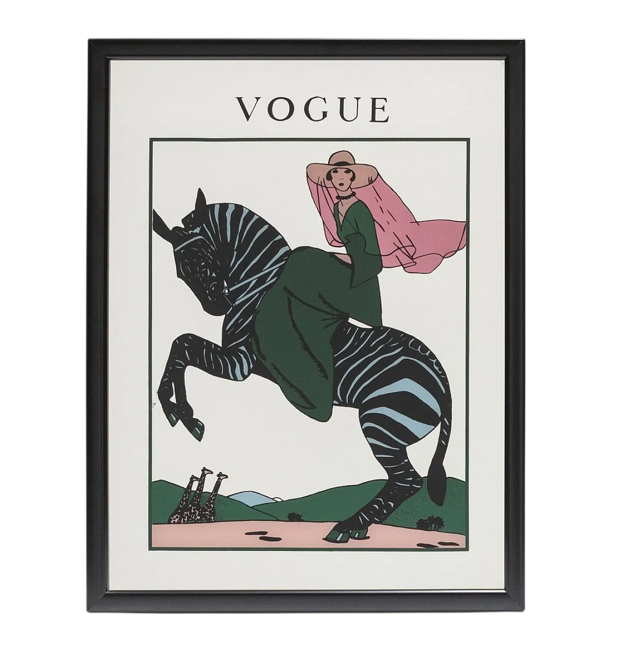 Dama che cavalca una Zebra, specchio Vogue, primo '900 11
