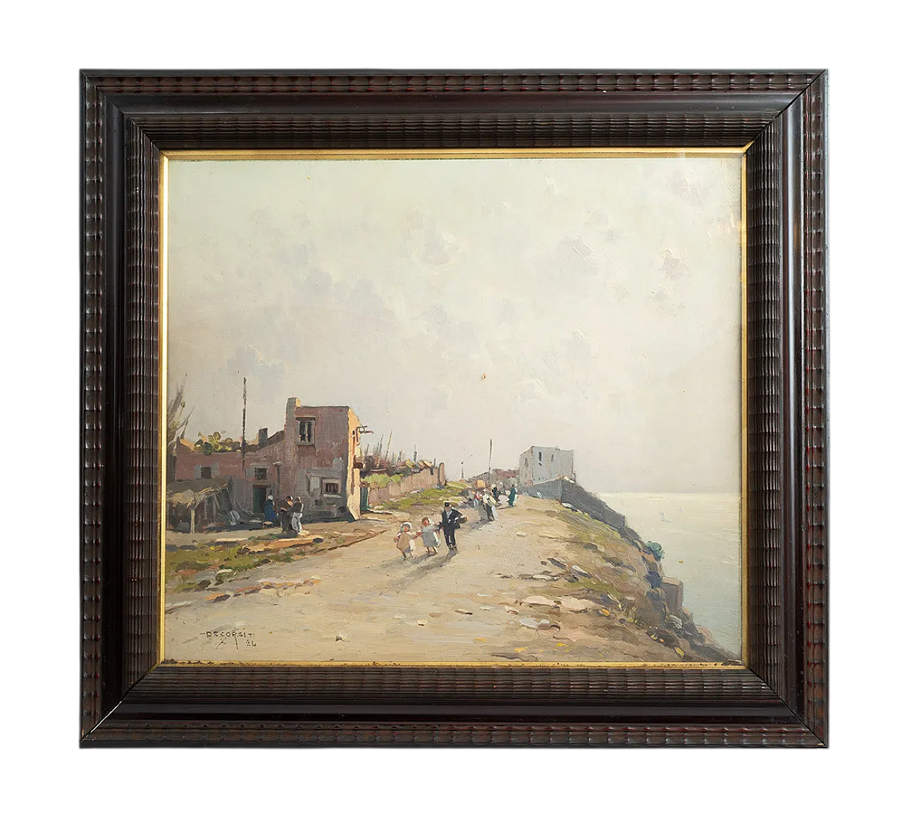 Nicolas De Corsi, dipinto olio su tela con cornice, '900 5