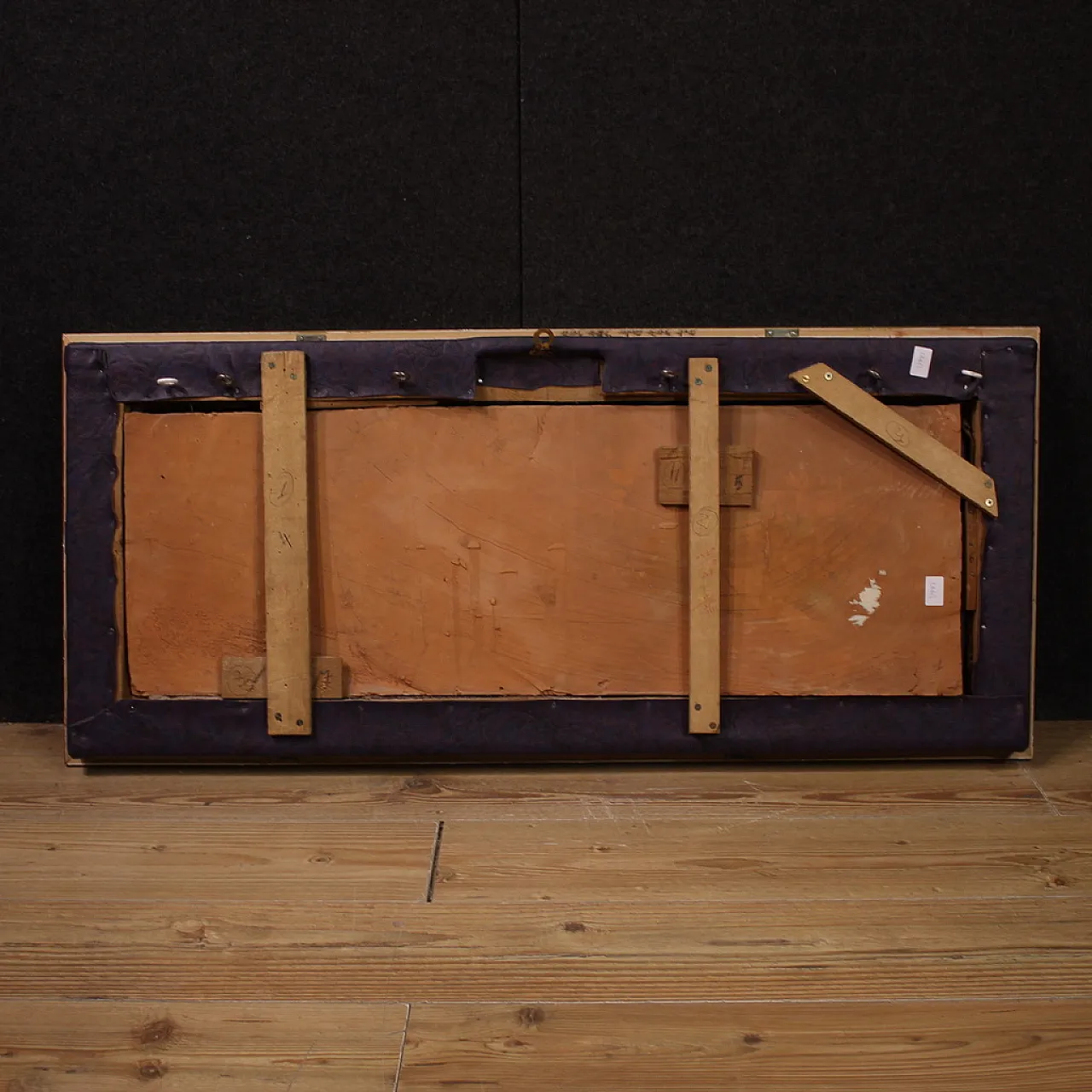 Bassorilievo francese in terracotta, Venere con Fauno, '900 10