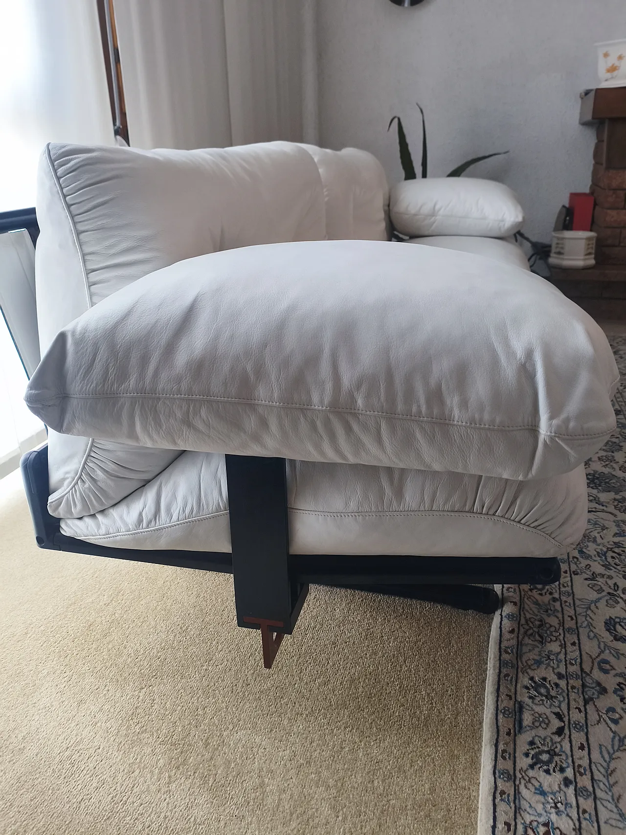 Divano 3 posti Ouverture bianco di Pierluigi Cerri, anni '90 4