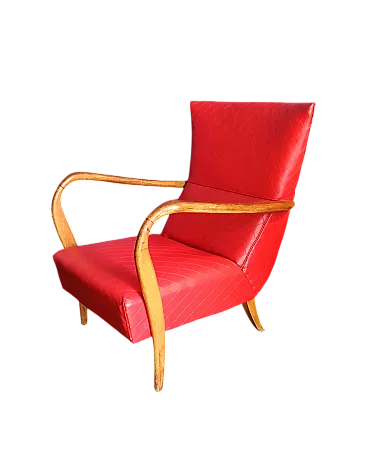 Poltrona in skai, stile William Ulrich, anni '50