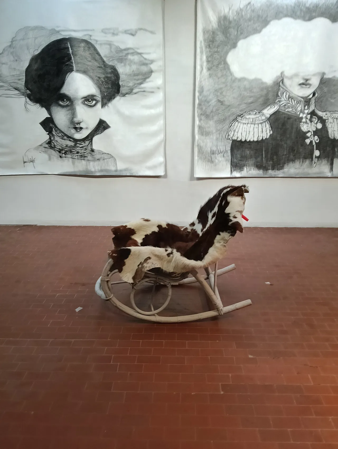 Animalier style rocking armchair, 70s 7