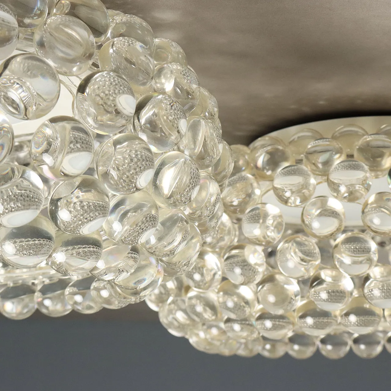 Coppia di plafoniere in policarbonato trasparente a luce diffusa, '900 9