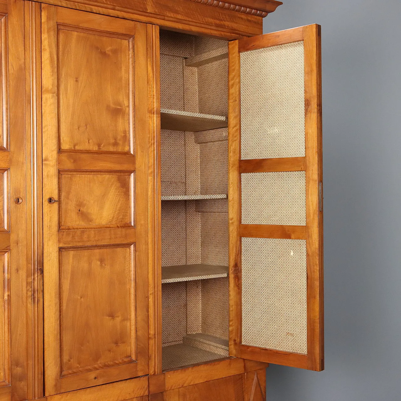 Armadio in noce con cassetti, fine '800 4