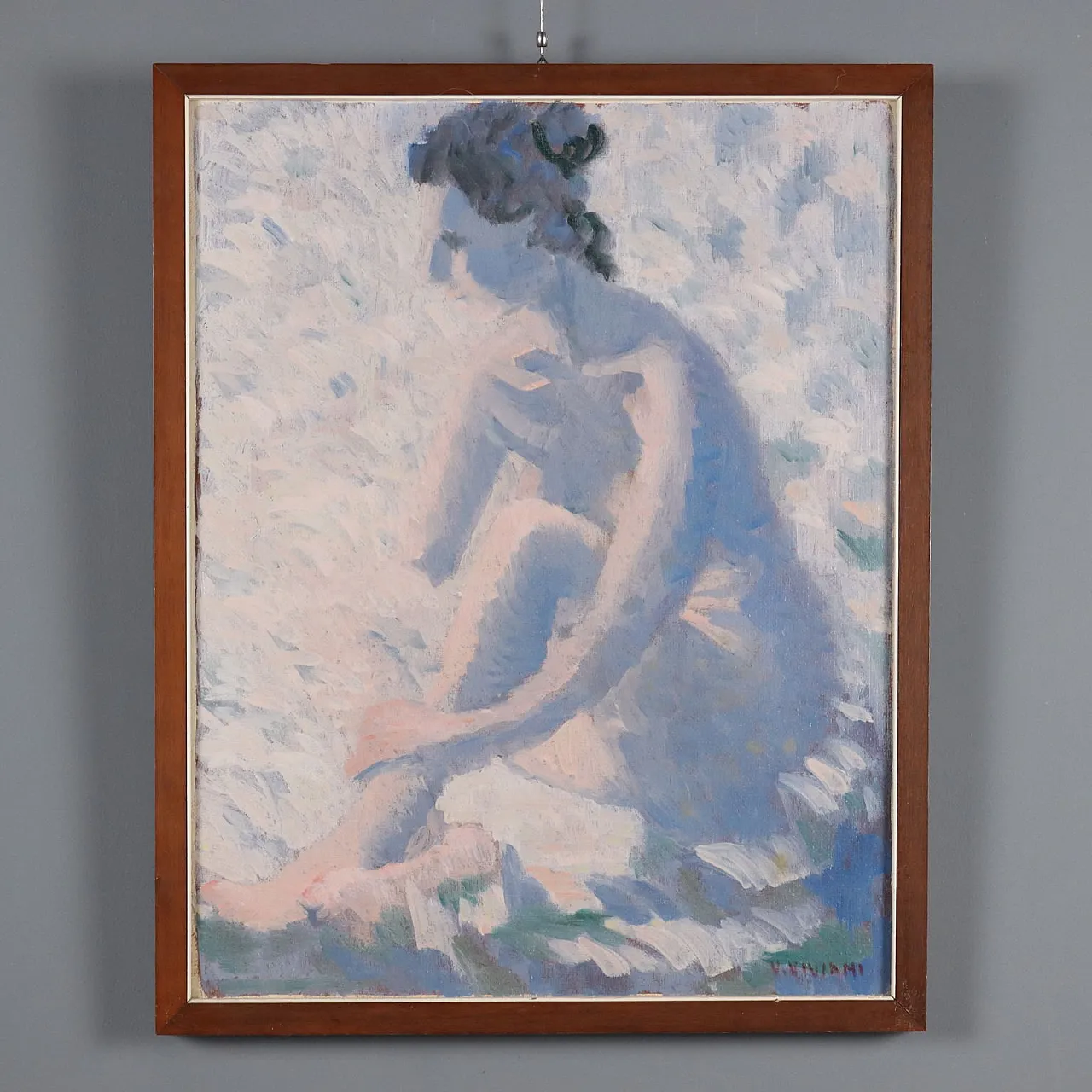 Vittorio Viviani, olio su tela con cornice, '900 1