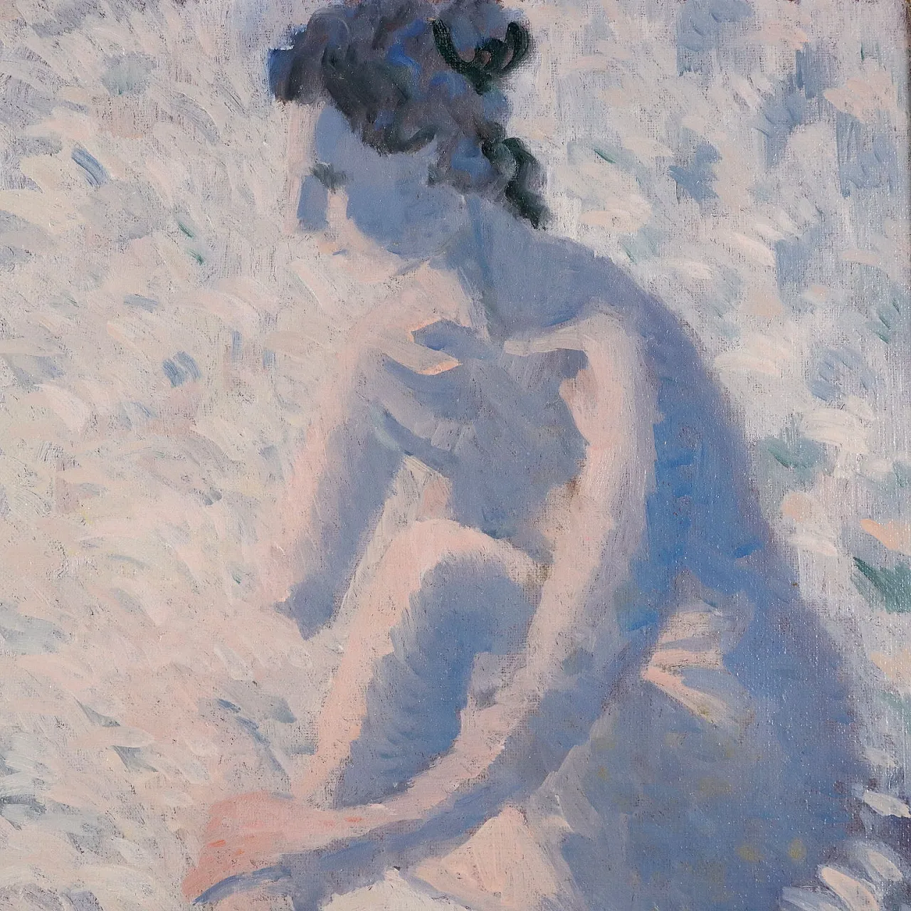 Vittorio Viviani, olio su tela con cornice, '900 3