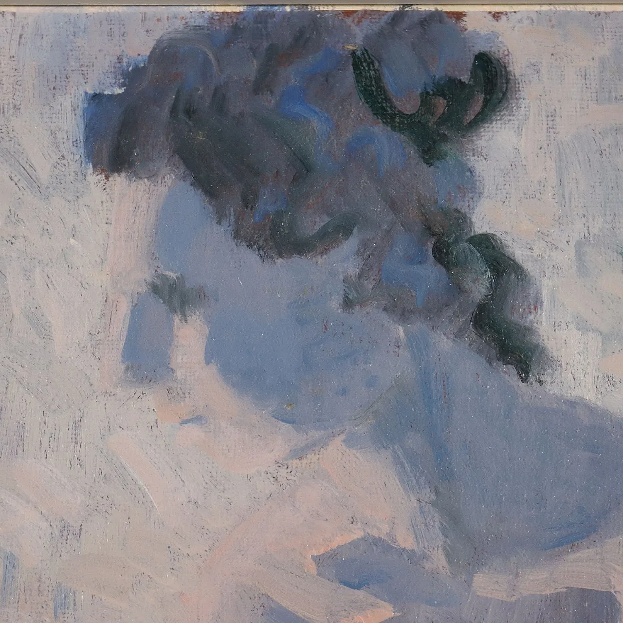 Vittorio Viviani, olio su tela con cornice, '900 4