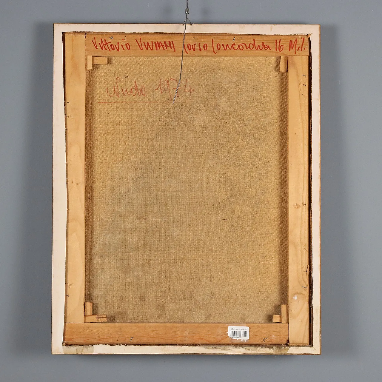 Vittorio Viviani, olio su tela con cornice, '900 10