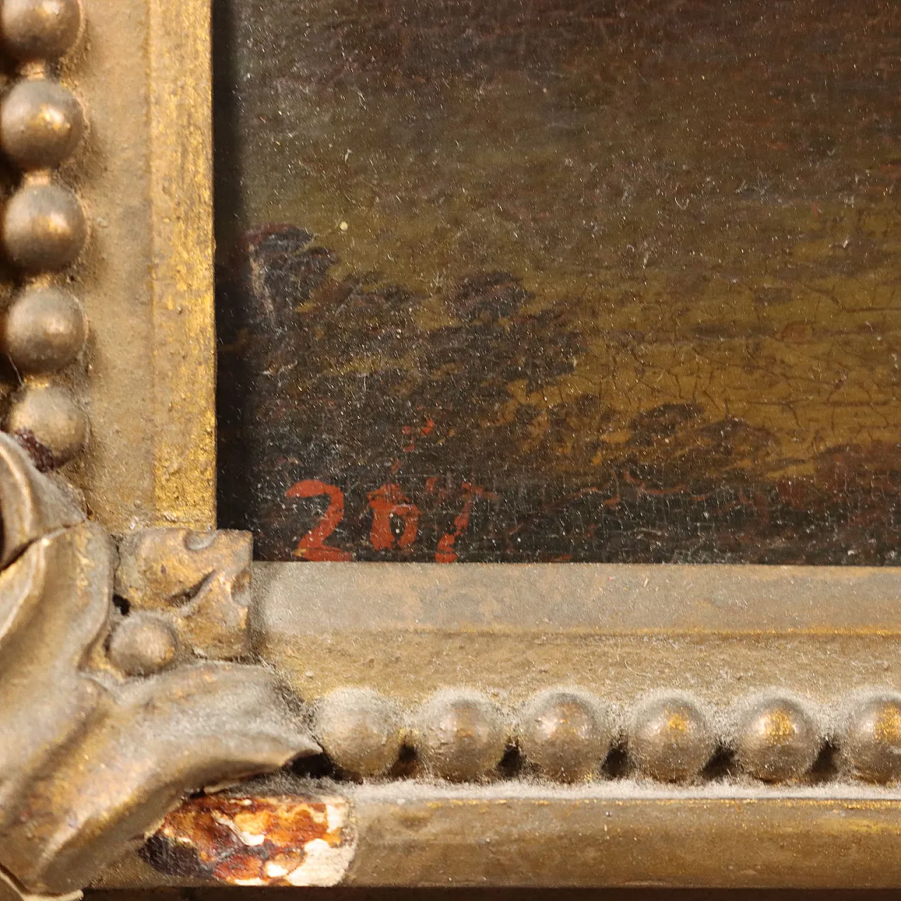 Olio su tavola con cornice, fine '800 9