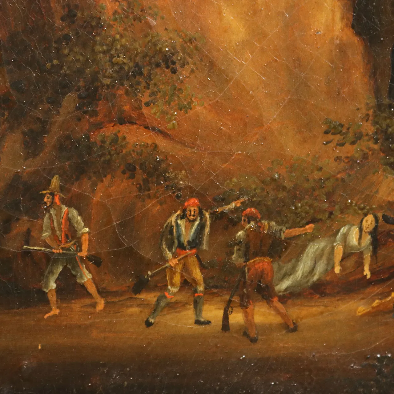 Olio su tela con cornice, '800 4