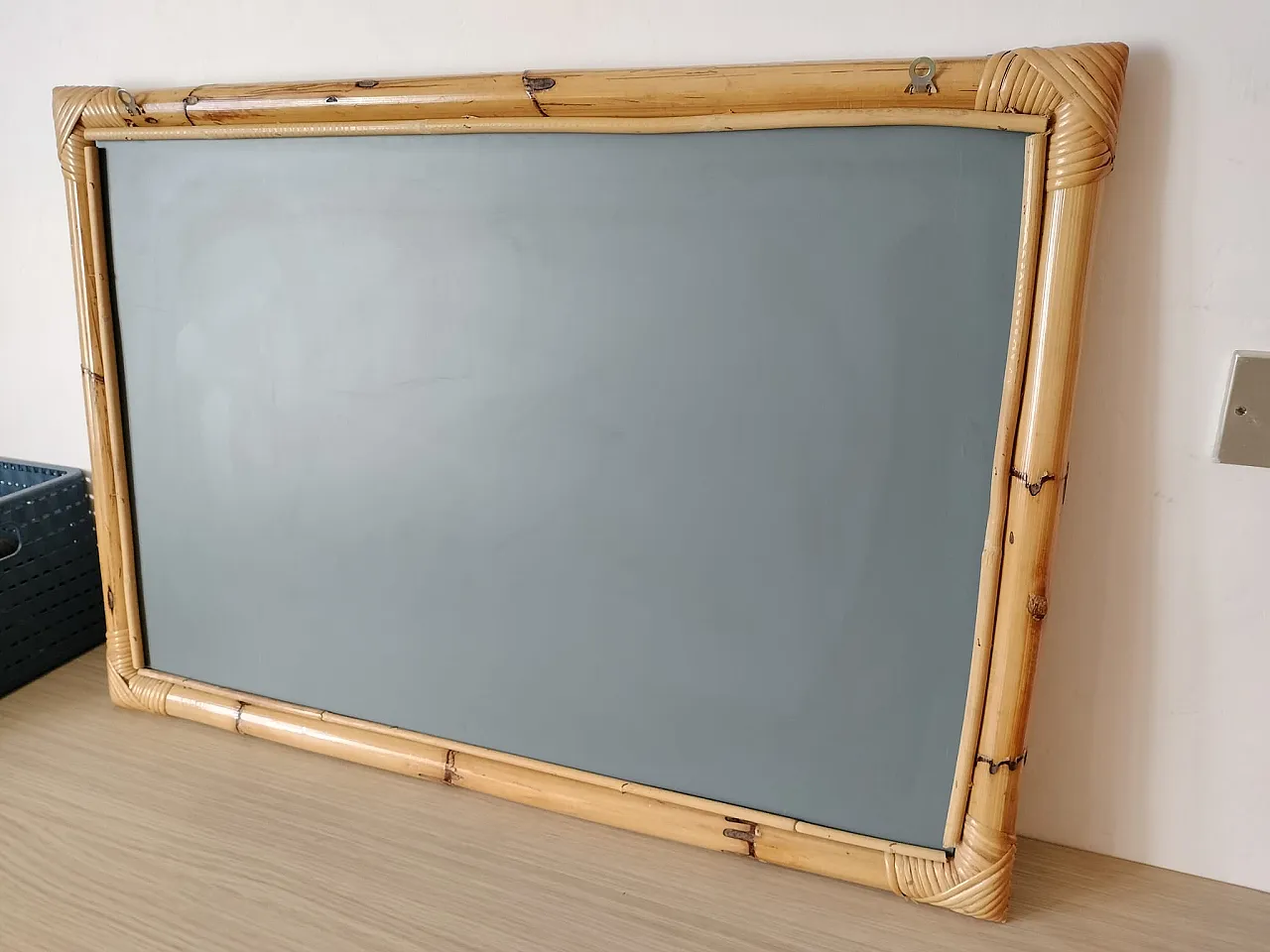 Specchio in bambù e vimini, anni '90 12