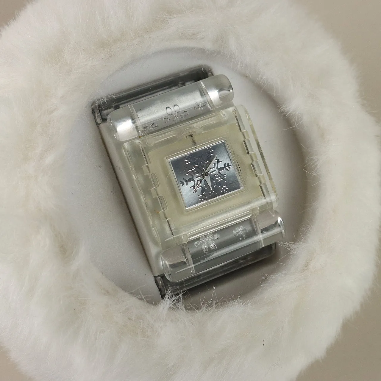 Orologio squadrato a tema natalizio, anni 2000 2