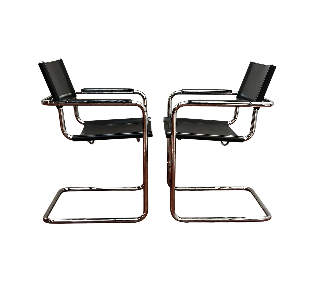Pair of chairs with armrests by Matteo Grassi, 90s 16