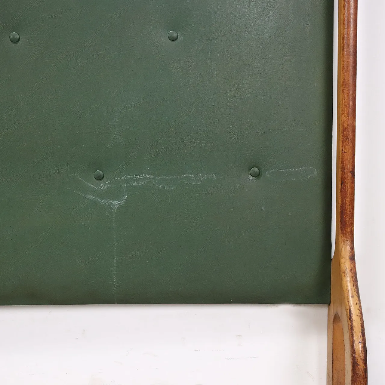 Appendiabiti in ottone, similpelle e vetro, anni '50 5