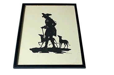 Carta sagomata tagliata da Lotte Gützlaff firmata, anni '10