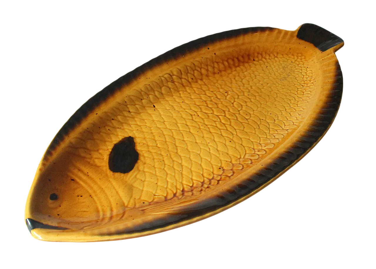 Ceramic fish plate by Gallo Neptuno, anni '90 6