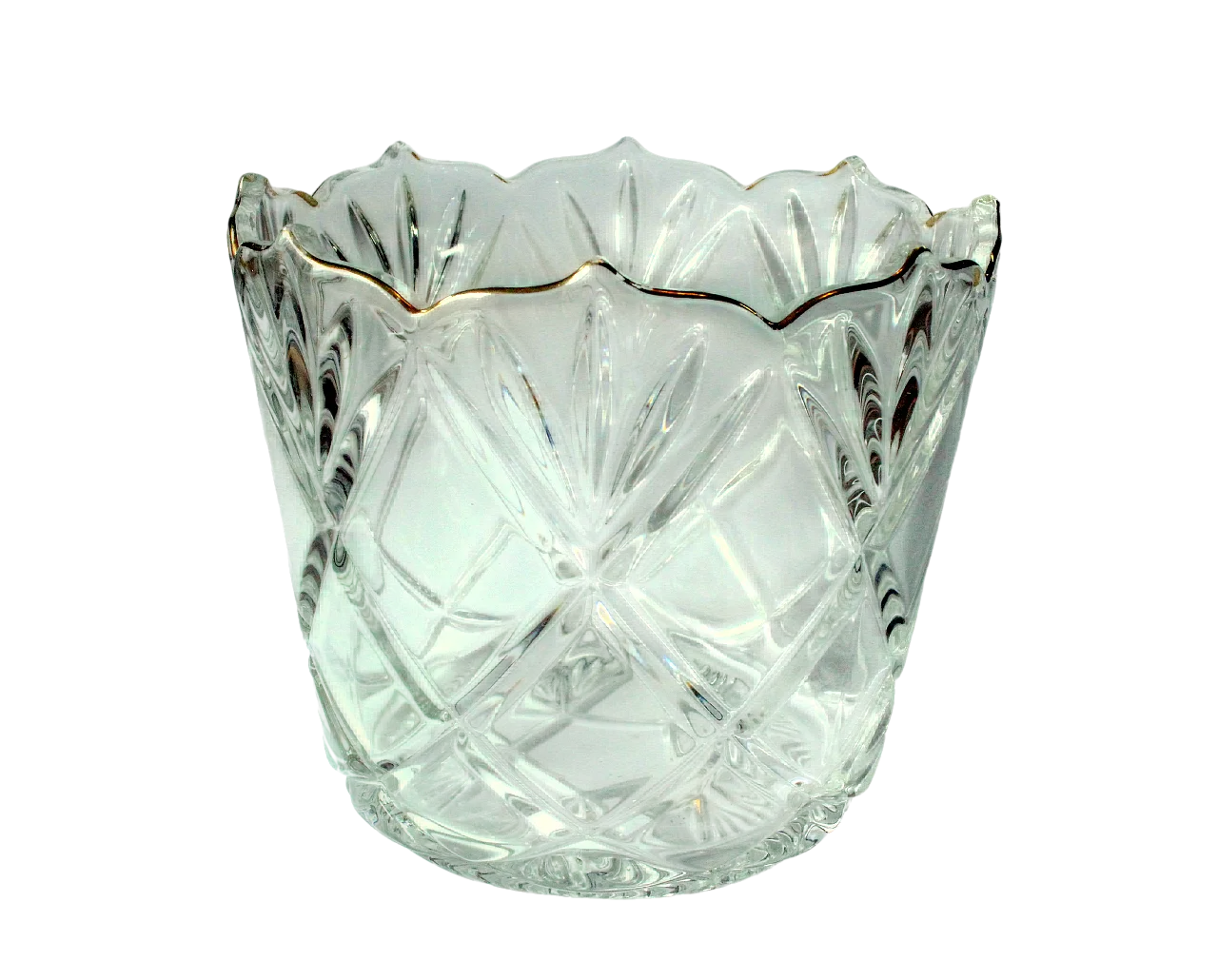 Lead crystal glass ice bucket, 1930s 9