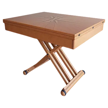 L. G. walnut wood table, Italy, 2000s