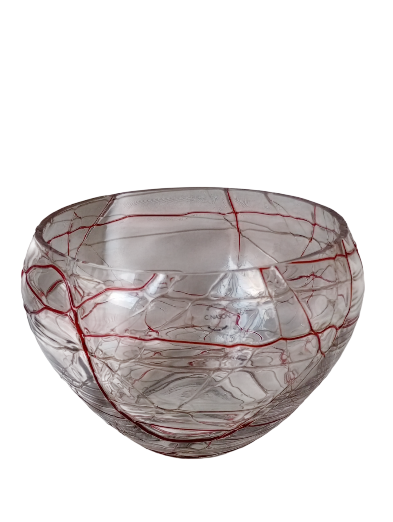 Murano glass bowl vase, signed Carlo Nason circa 2000 12