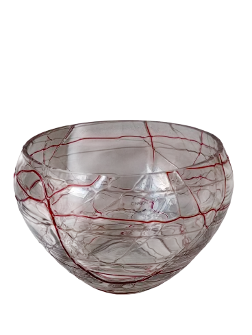 Murano glass bowl vase, signed Carlo Nason circa 2000