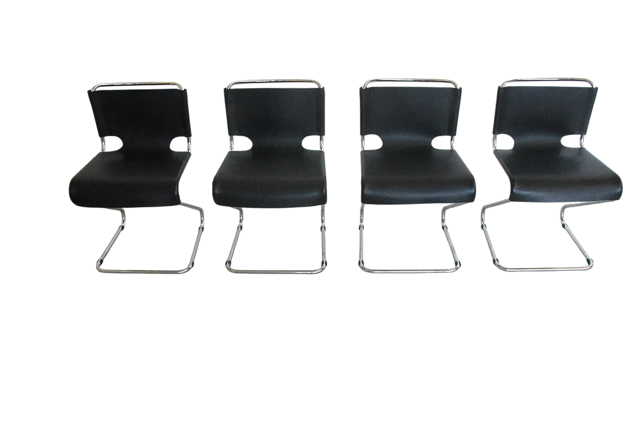 4 Biscia chairs by Pascal Mourgue for Steiner Meubles, 70s 17
