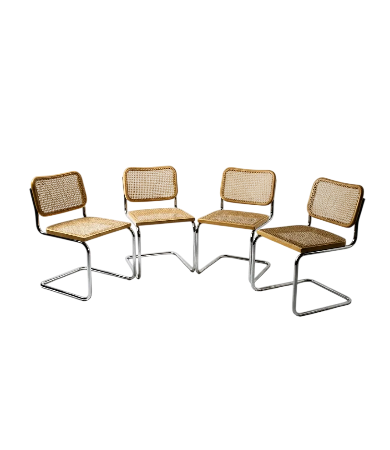 4 Cesca chairs by Marcel Breuer for Gavina, 70s 12