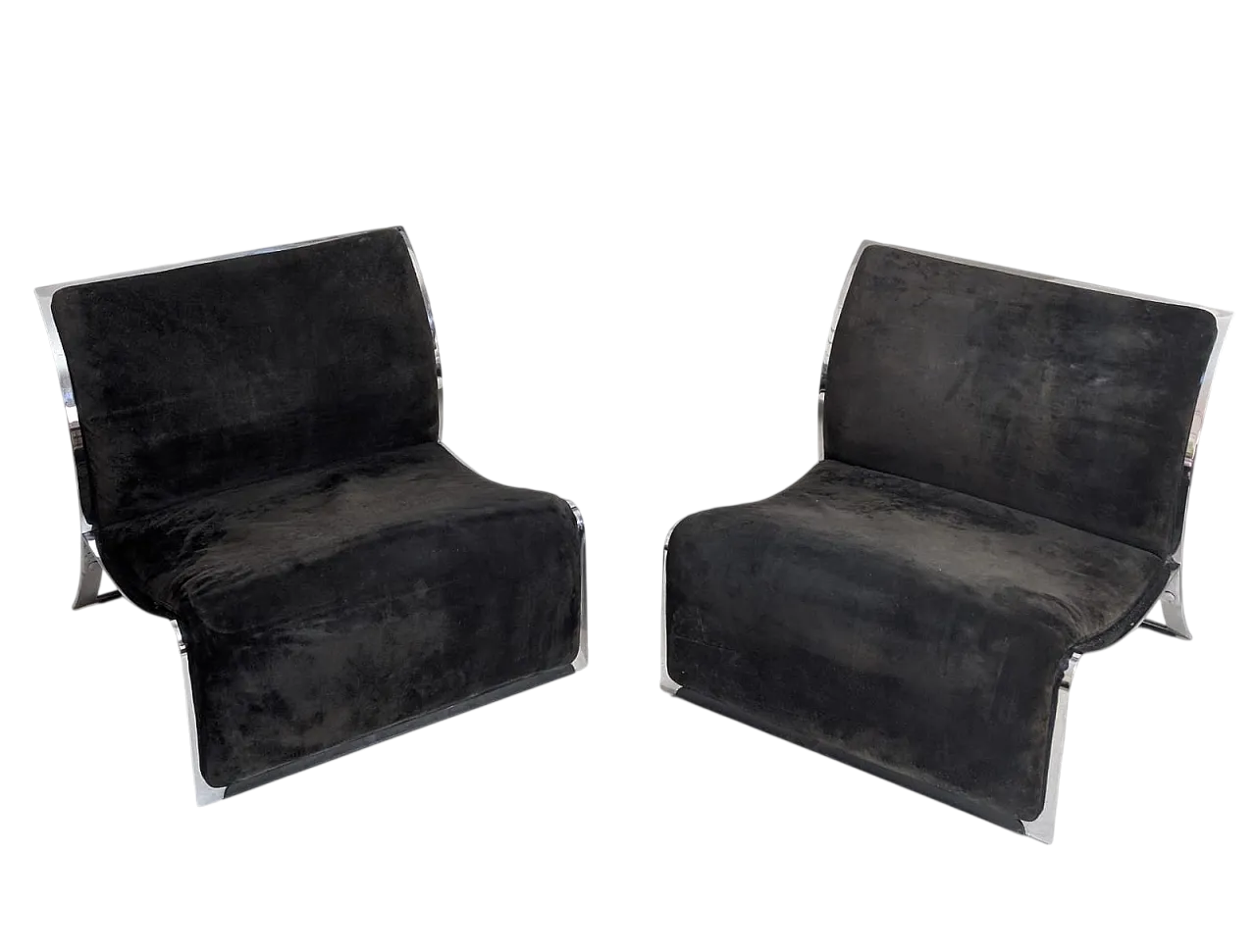 Pair of Lounge Chairs by Vittorio Introini for Saporiti, 1960s 6